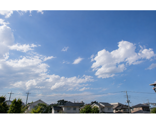 ふと、空を見上げて。