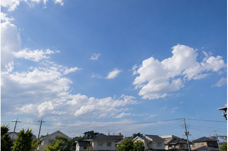 ふと、空を見上げて。