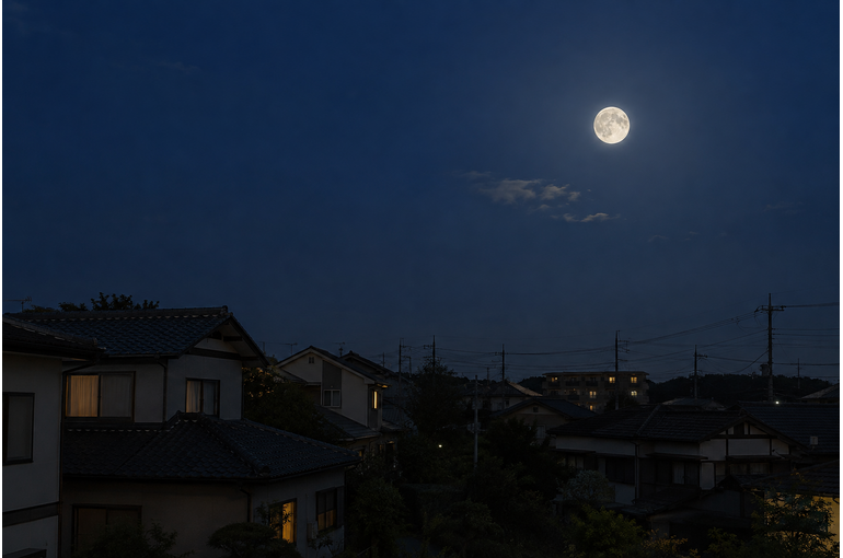 今夜は、中秋の名月。