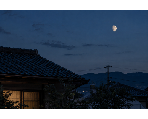 十三夜、今月も空を見上げて。