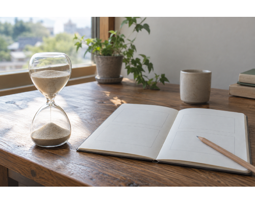 仕事の時間を、作業だけで数えない。