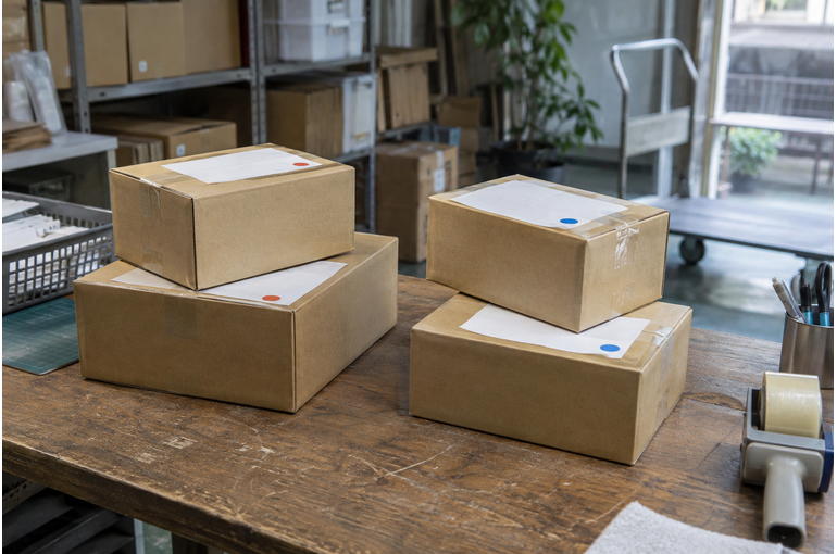 分けて届ける荷物は、まとまりを見える形に。