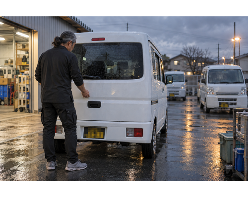 14日朝の雪に備え、連休明けの配送は早めに相談に関連する軽貨物配送の作業風景