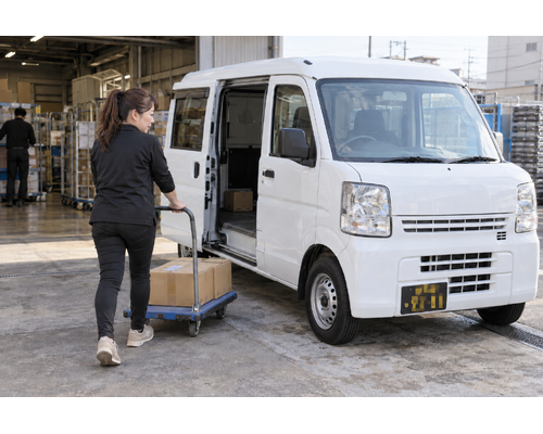 祝日の稼働を考えている方へ。町田の企業配送に関連する軽貨物配送の作業風景