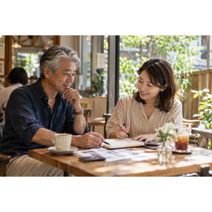 9月の働き方を相談する男女