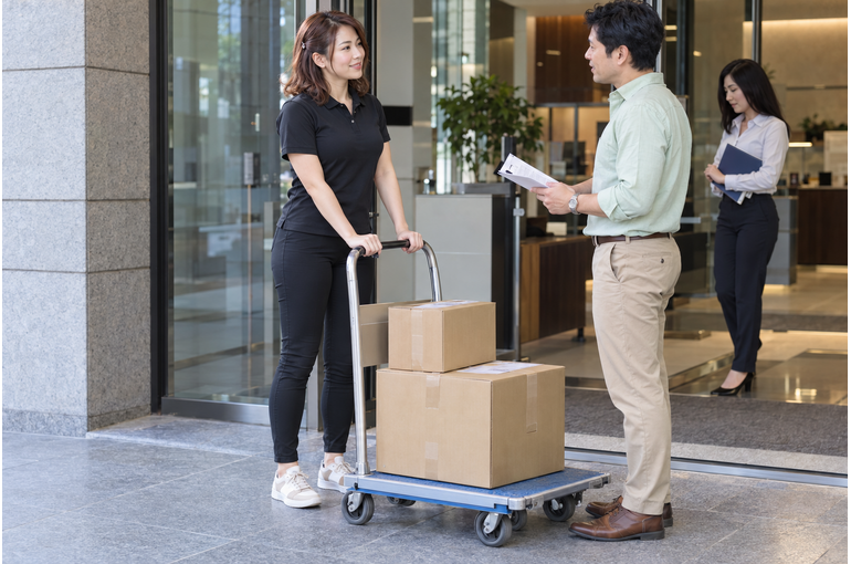 大田区10:00着車の企業配送。朝の移動にも余裕を