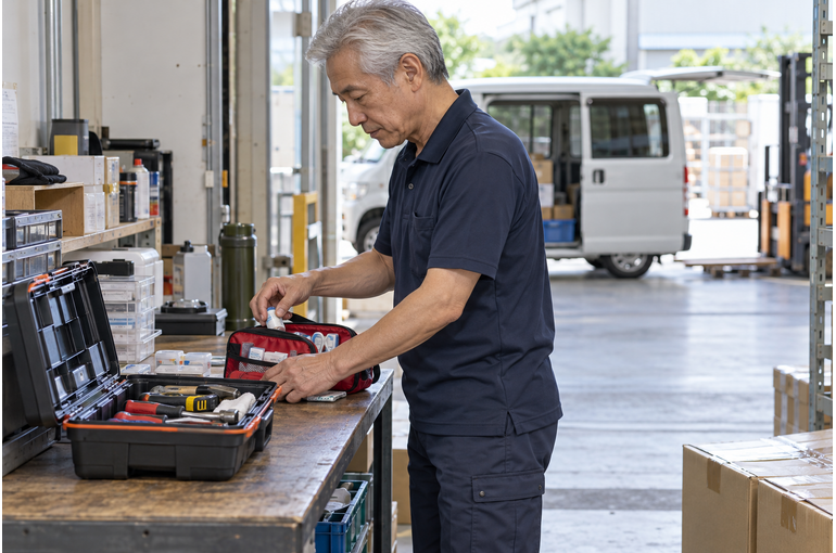 仕事道具は「車にある」から「すぐ使える」へ