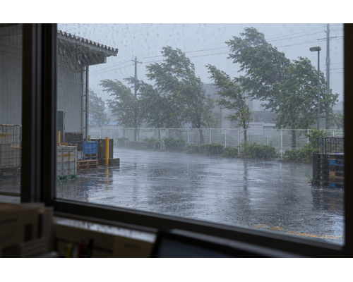 台風8号、伊豆半島に上陸。配送は安全を優先して