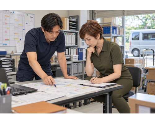 8月もありがとうございました。9月の配送・稼働相談へ