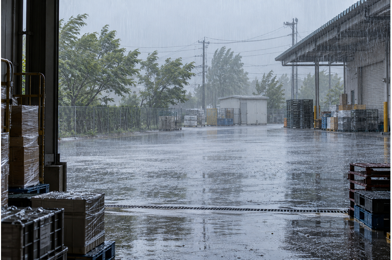 台風14号が九州へ。連休の配送も気象情報を優先して