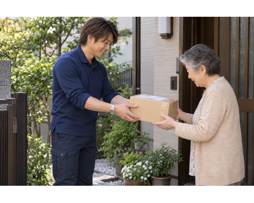 敬老の日。個人宅の受け渡しは、急がせないひと言を
