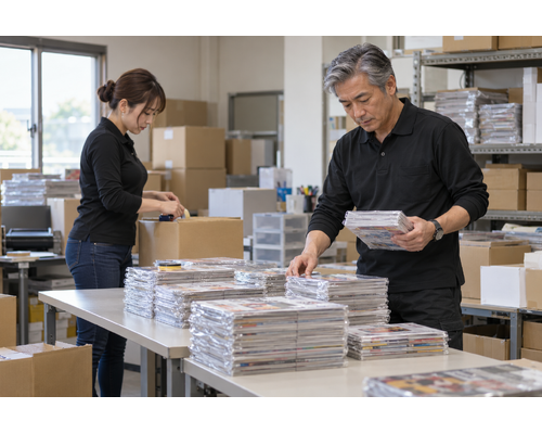 川崎市内の広報誌配送。仕分け済みの期間限定スポット