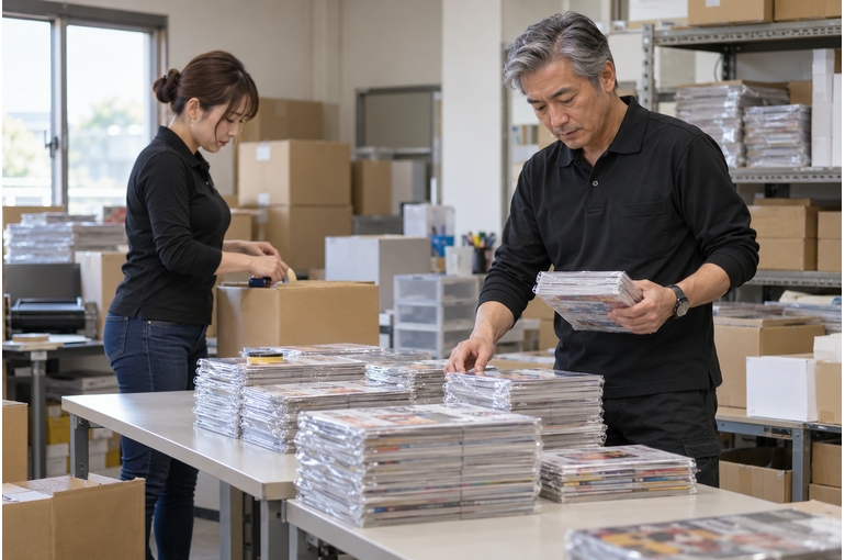 川崎市内の広報誌配送。仕分け済みの期間限定スポット