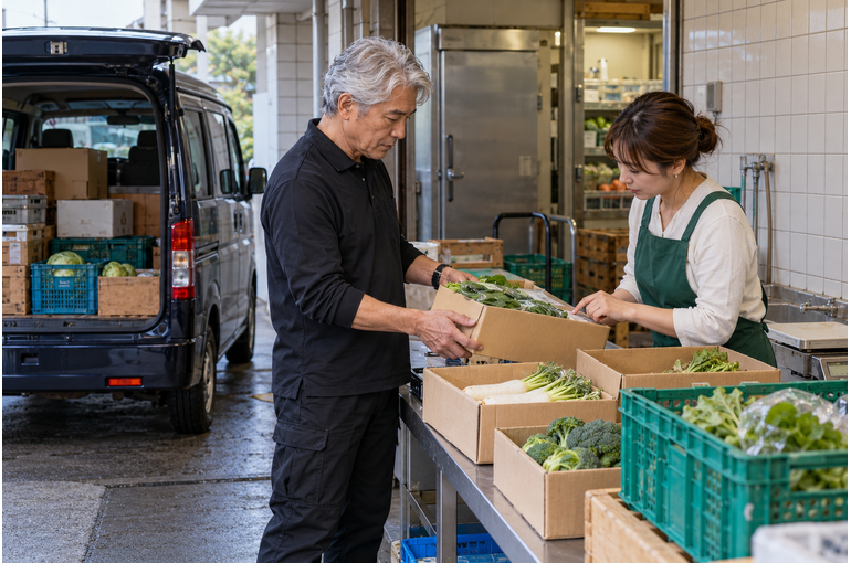 野菜配送は横浜市内限定。直帰できるスポットを探す方へ