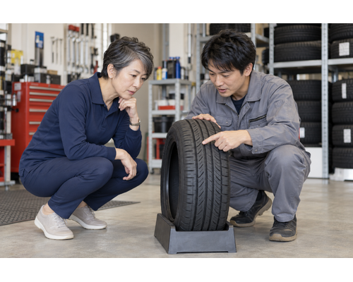 冬支度は荷室だけでなくタイヤも。遠方へ出る前に点検の相談を