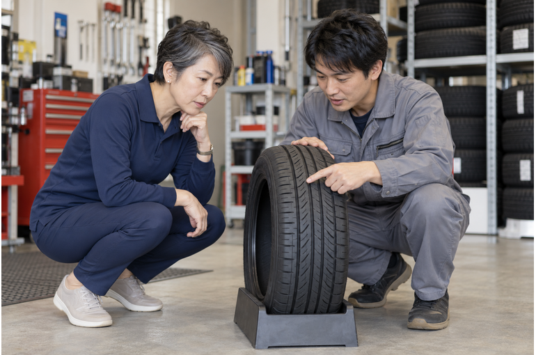 冬支度は荷室だけでなくタイヤも。遠方へ出る前に点検の相談を