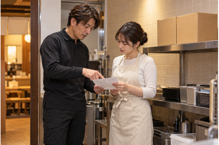 町田市内の配食配送。二つの箱を一組として確かめる