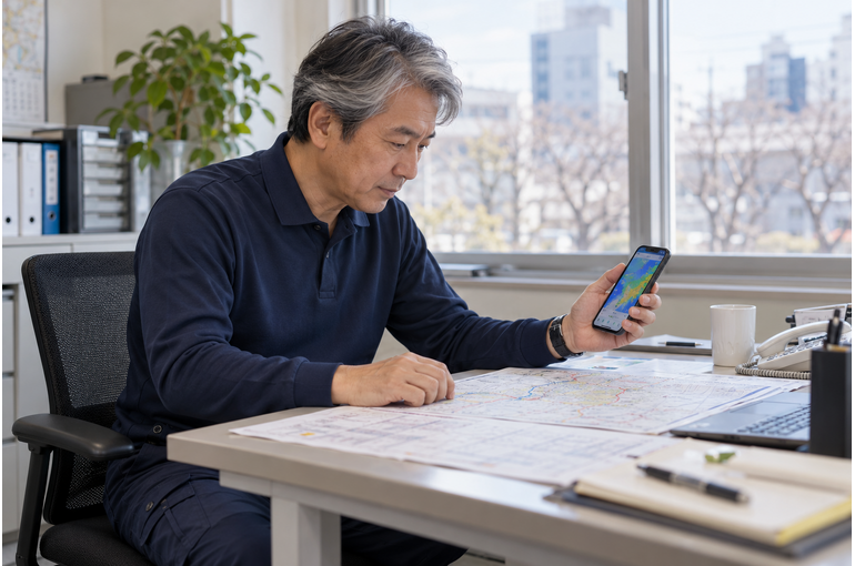 道路情報は、古い画面のままにしない。出発前に更新を