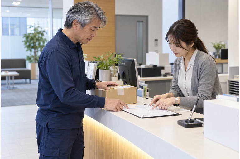 仕事始めの配送は「いつもの入口」が使えるか確認から