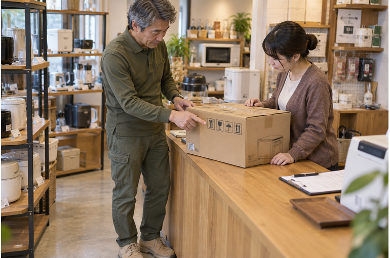 荷物の大きさだけで決めない。小物家電の配送前に聞きたいこと