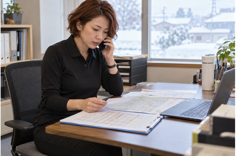 強い寒気に備えて。出発しない判断も配送の大切な準備