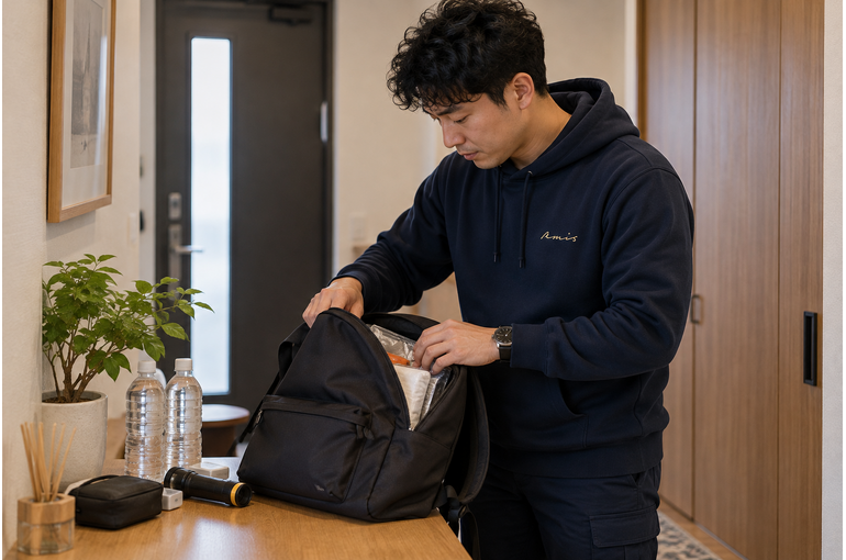 防災バッグ、持ち出せる場所にありますか？置き場所から見直そう