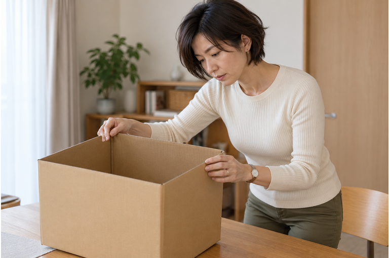 梱包材、使い回す前に一度伸ばして確認してみよう