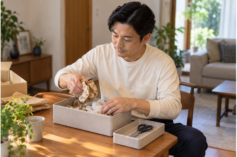 子どものいる家へ届く荷物。開封後の小さな資材にも注意