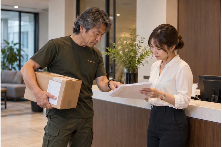 名前が似た会社へ納品するとき、表札だけで決めない